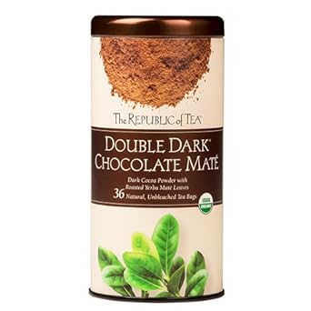 The Republic of Tea, Organic Double Dark Chocolate Mate, 36 Count : Herbal Teas : Grocery & Gourmet Food