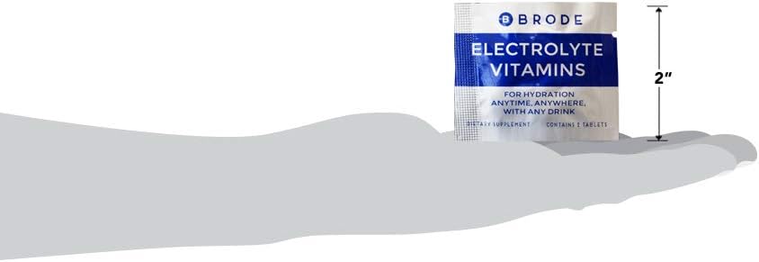Brode Electrolyte Vitamin - Portable Zero-Sugar Electrolyte Tablets - 