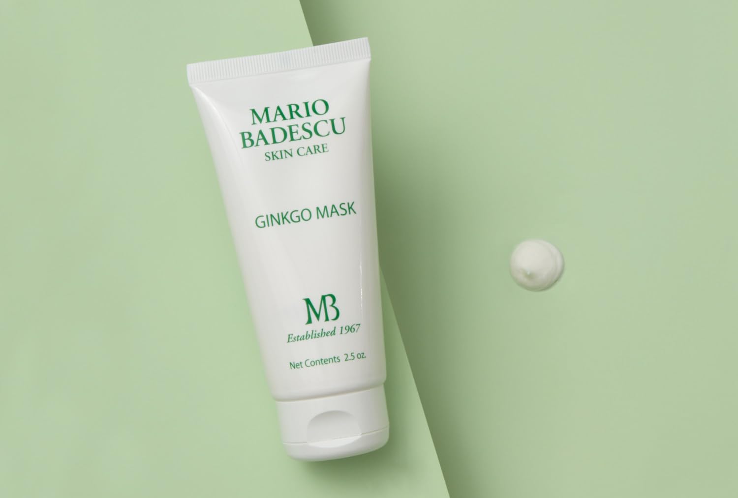 Mario Badescu Ginkgo Mask, Hydrating Skin Care Face Mask for Men and Women with Shea Butter and Vitamin E, Nourishing Facial Mask for Softer, Smoother, Radiant Complexion, 2.5 Oz : Beauty & Personal Care