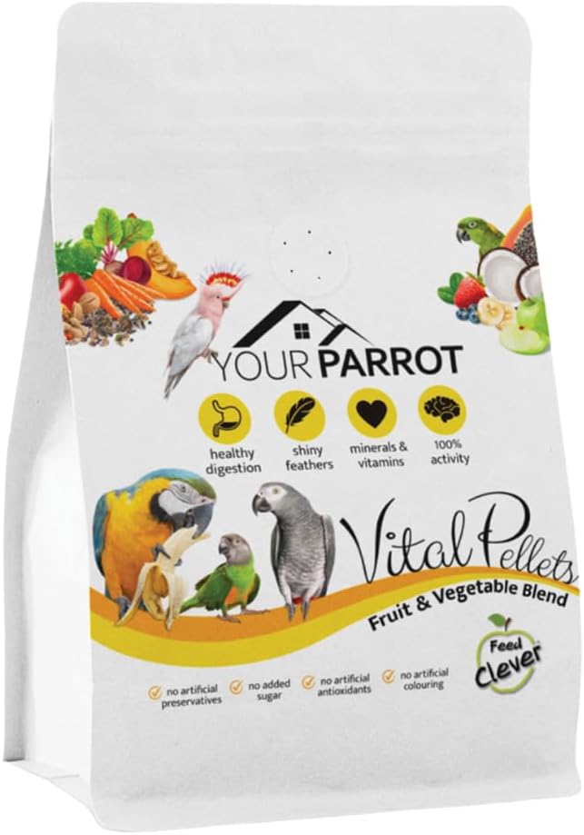 Your Parrot Vital Pellets Fruit and Vegetable Blend Complete Parrot Food 3kg :Pet Supplies