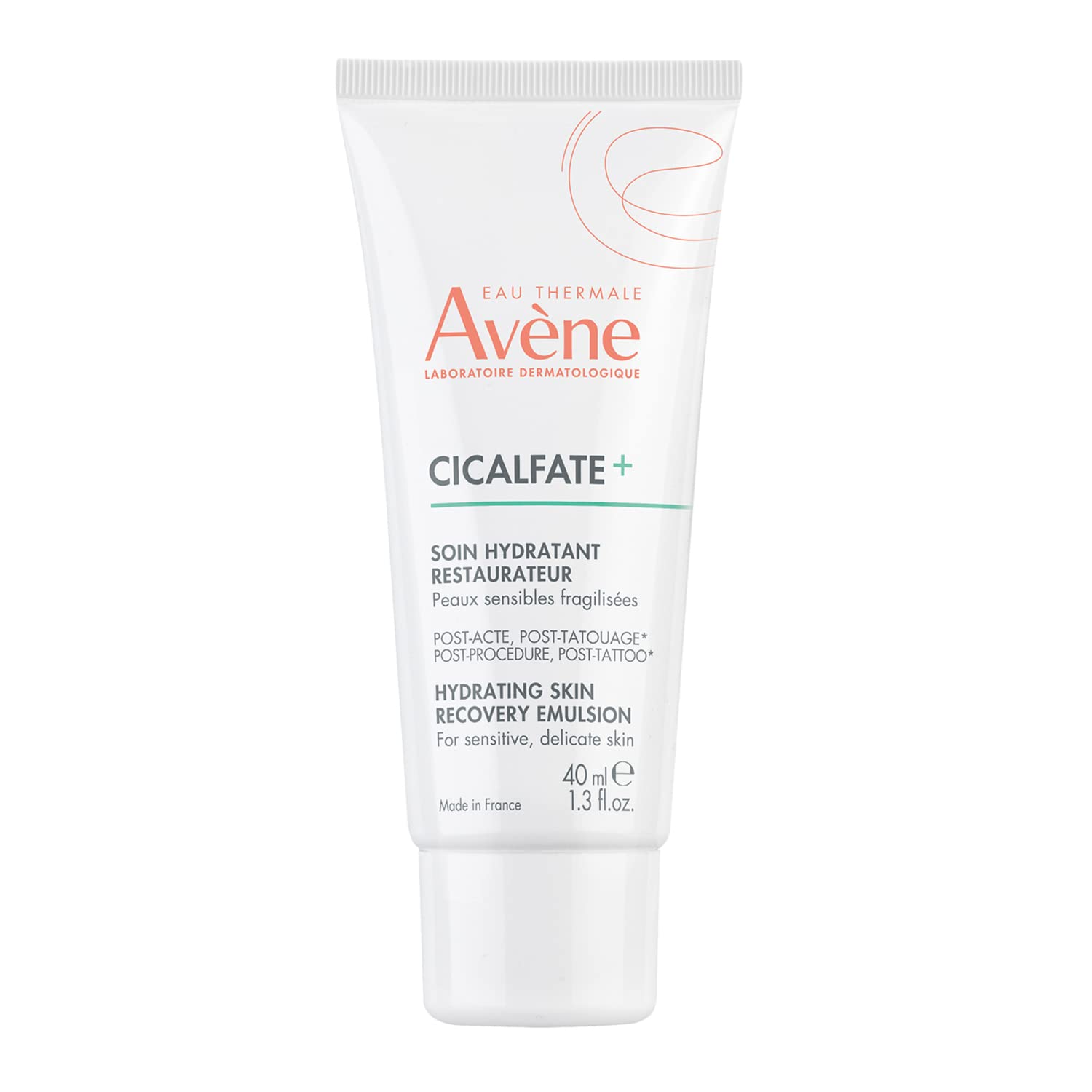 Avène Cicalfate+ Hydrating Skin Recovery Emulsion For Post-Procedure & Post-Tattoo, Helps Restore Skin Barrier, 24Hr Hydration, 1.3 Fl Oz