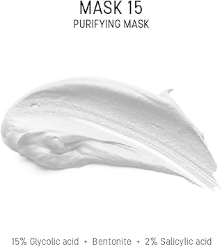 Dermaceutic Mask 15 - Oil and sebum control face mask - Glycolic Acid, Salicylic Acid and Bentonite clay mask - Deep skin pore cleansing - 30ml : Amazon.co.uk: Beauty