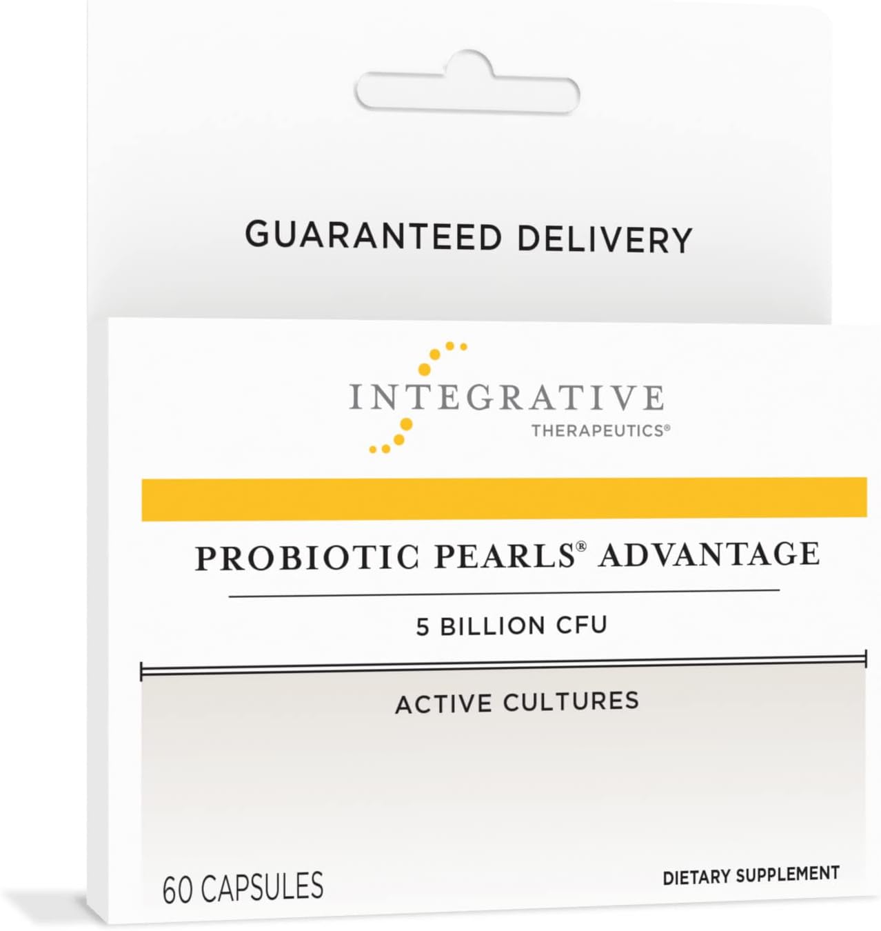 Integrative Therapeutics Probiotic Pearls Advantage - Gut Health Support* - Daily Digestive Support With Lactobacilli & Bifidobacteria* - Non-Refrigerated - True Delivery Technology - 60 Capsules