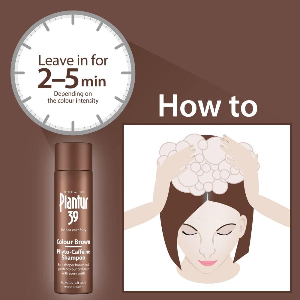 Plantur 39 Phyto Caffeine Shampoo, Colour Brown, 250 ml : Amazon.co.uk: Beauty