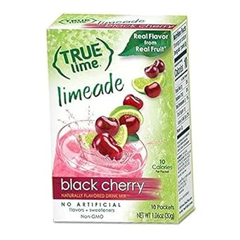 True Lemon Assorted Beverage Pack: (5Boxes 10Ct Each) With 5 Free Bonus Sticks Of Lemonade! True Lemon Original True Peach Lemonade, True Black Cherry Limeade, True Mango Orange And True Raspberry Assorted True Lemonade Drink Mixes