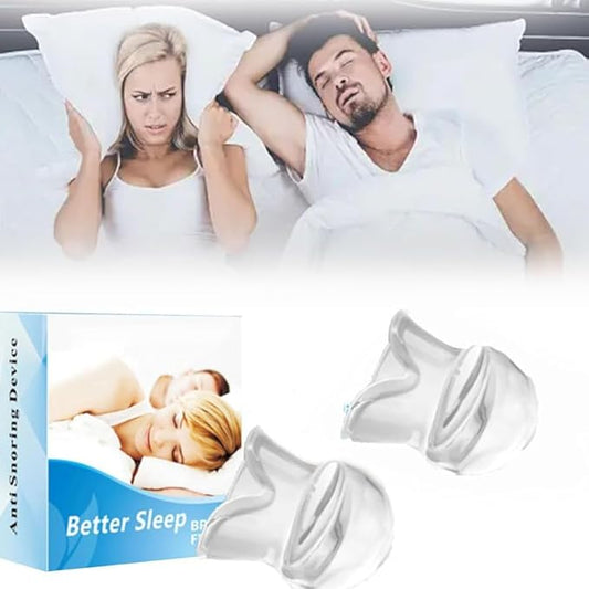 Tongue Anti Snoring Device - Medical Silicone Sleep Aid for Snore Relief, Sleep Now Snore Solutions Device - Snore Stopper Relief Guard - Sleep Aid reduces Snoring (WHITE)