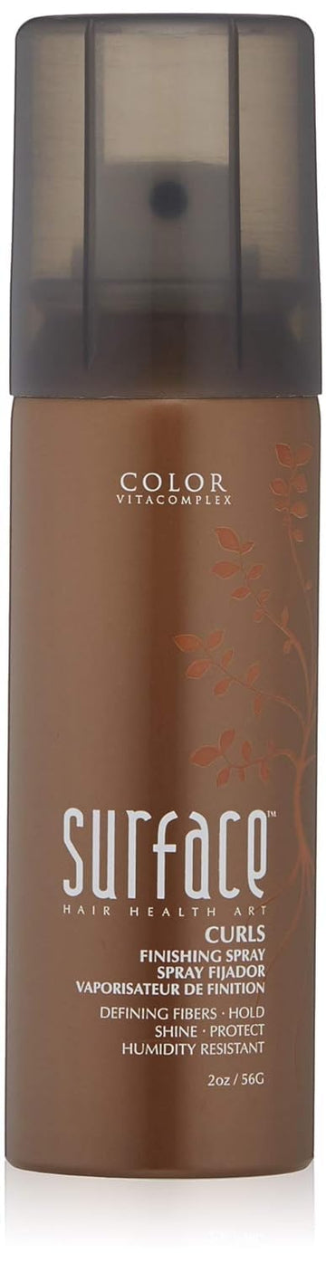 Surface Hair Curls Finishing Spray With Babassu Oil For Hold, Definition, Shine And Thermal And Humidity Protection
