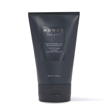 MONAT For Men Essential Shaving Cream - Natural Shaving Cream Includes Shea Butter, Coconut Oil, Aloe Vera, Ginger Root Extract, Panthenol, Avena Care & Coffee Seed Oil - Net Wt. 120 ml / 4 fl. oz