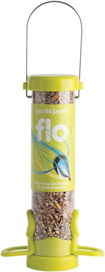 Jacobi Jayne FLO-S1G Bird Feeder, Lime, Small?FLO-S1G