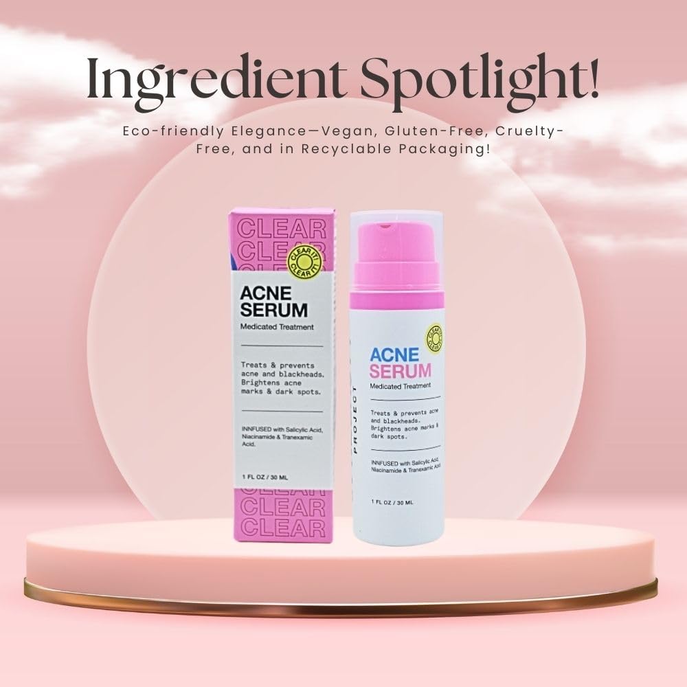 Innbeauty Project Acne Serum Medicated Treatment For Acne & Blackheads 1 Oz / 30 Ml : Beauty & Personal Care