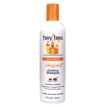 Fairy Tales Swim Shampoo For Kids - 12 Oz | Made With Natural Ingredients In The Usa | Chlorine Removal Swimmer Shampoo For Kids | No Parabens, Sulfates, Or Synthetic Dyes