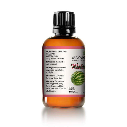 Mayan'S Secret 100% Kalahari Watermelon Seed Oil Cold Pressed/Virgin/Undiluted Carrier Oil | For Face, Hair And Body - 1Oz