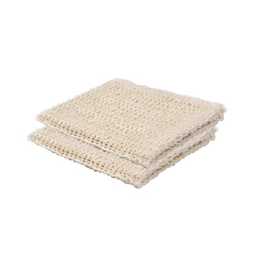 Shea Radiance Sisal Exfoliating Washcloth- 100% Renewable Sisal Fiber - Eco Friendly & Biodegradable Body Scrubber (3 Pack)