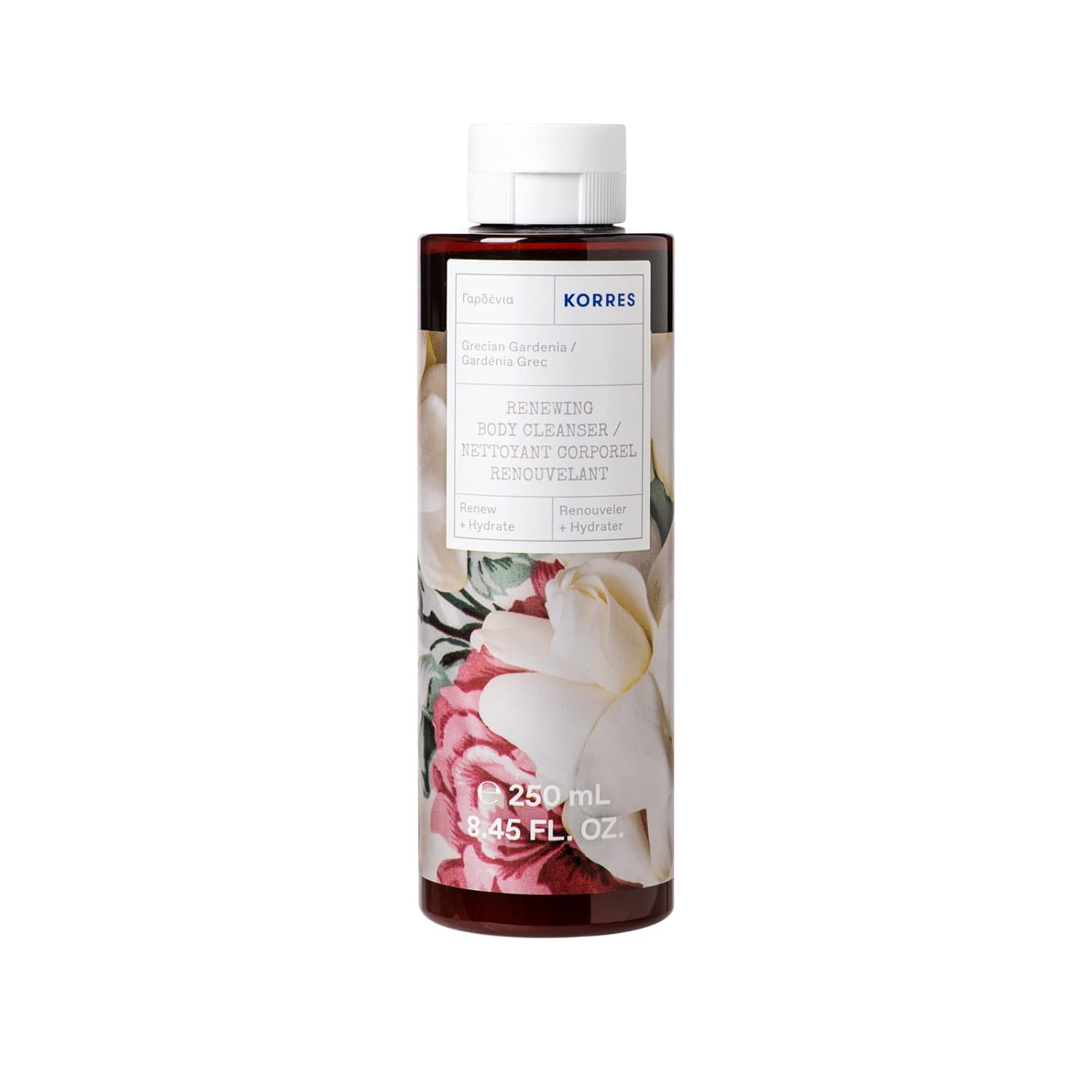 Korres Renewing Body Cleanser, Jasmine, Foaming Shower Gel For Women & Men With Botanicals & Marshmallow Root Extract, Body Wash For Soft Skin, Vegetarian & Cruelty Free, Made In Greece, 8.45 Fl Oz : Beauty & Personal Care