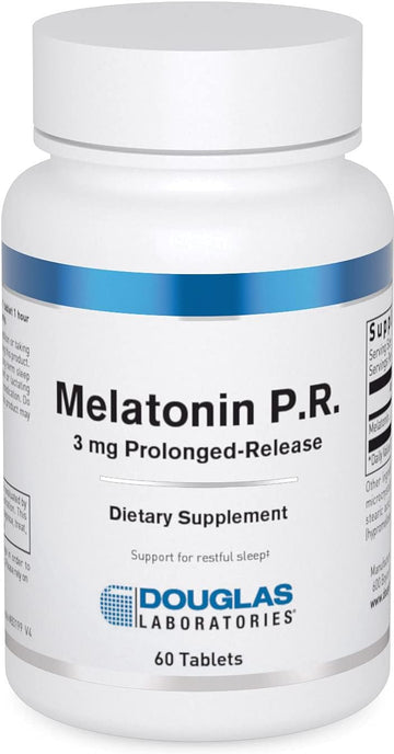 Douglas Laboratories Melatonin Prolonged Release - 3 Mg Melatonin - Sleep Support Supplement - For Hormone Balance, Relaxation, Antioxidants & Immune System* - 60 Tablets