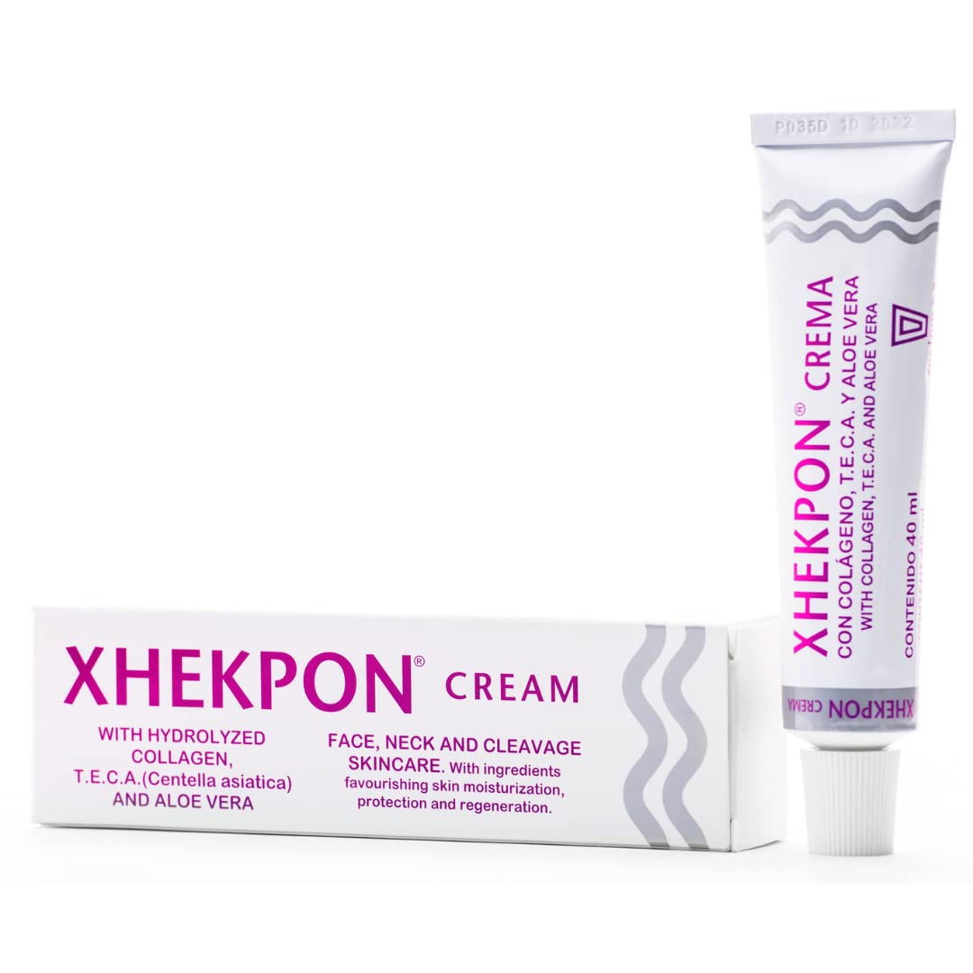 3-Pack Xhekpon Cream For Face, Neck And Cleavage Skincare - Cream With Hydrolized Collagen And Aloe Vera/Anti-Aing Cream 40Ml - Favours Skin Moisturization, Protection And Regeneration. : Beauty & Personal Care