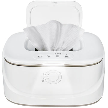 Baby Wipe Warmer With Night Light,Innovative Spring Design,Baby Wet Wipes Dispenser For Large Wipes,Wipes Warmer For Newborn Baby,Temperature Display,3 Modes Of Temperature Heating Control
