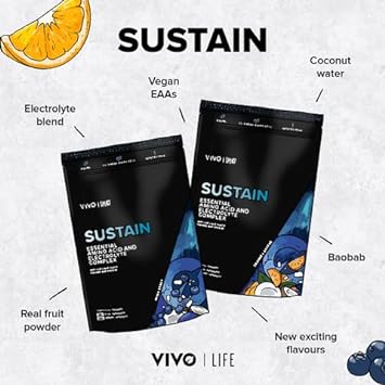 VIVO LIFE Sustain Orange and Baobab, 280 GR : Health & Household