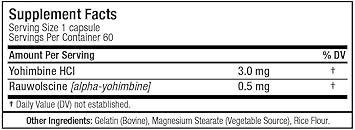 Yohimbine + Rauwolscine, 60 Capsules, ALLMAX : Health & Household