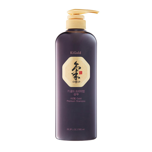 Daeng Gi Meo Ri - Ki Gold - Premium Shampoo + Treatment Set For Hair Loss, Thin Hair, Gray Hair Prevention, Medicinal Herbal Shampoo, All Natural, Korea'S No. 1 Brand