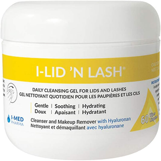 I-Lid 'N Lash Eyelid Cleansing Wipes, 60 Pre-Soaked Wipes