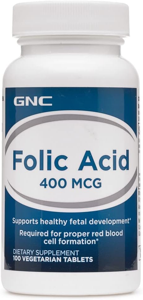 Gnc Folic Acid 400 Mcg (100 Tablets)