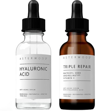 Asterwood Naturals Hyaluronic Acid And Triple Repair Serum 1Oz