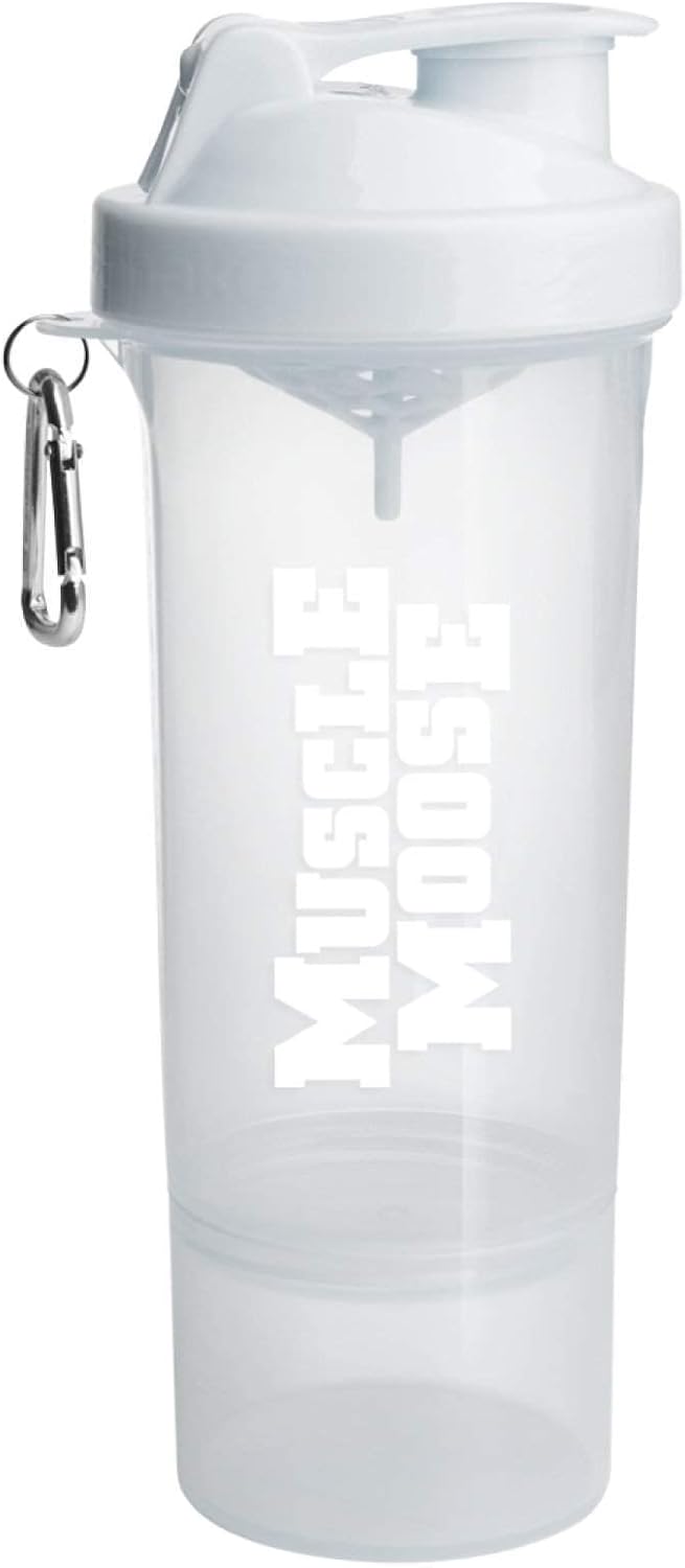 Muscle Moose Smartshake Slim 500ml White On White : Amazon.co.uk: Health & Personal Care