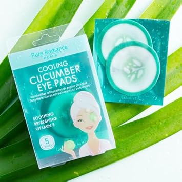 Cala Cooling Cucumber Eye Pads 5 Count, 5 Count : Beauty & Personal Care
