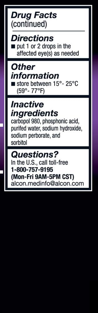 Genteal Lubricant Eye Gel, Severe, 0.34 Fl Oz : Health & Household