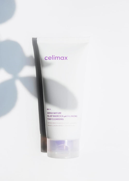 Celimax Derma Nature Relief Madecica Ph Balancing Foam Cleansing | Foaming Face Wash Cleanser, Hydrating, Soothing, Moisturizing, 150Ml