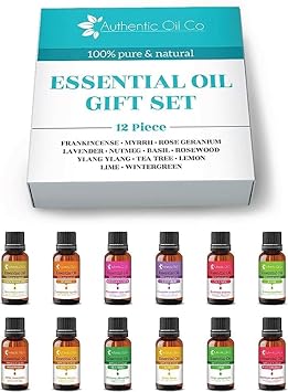 12 Piece 10ml Essential Oil Gift Set 2 Pure and Natural Oils Aromatherapy Diffuser, Cosmetics : Amazon.co.uk: Health & Personal Care