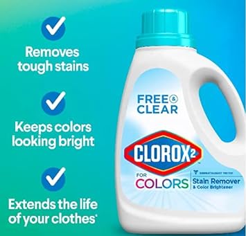 Clorox 2 Free & Clear Laundry Stain Remover and Color Booster (Pack of 2) : Health & Household