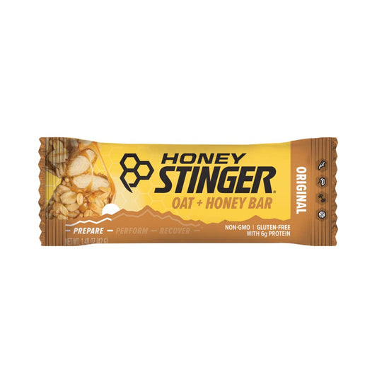 Honey Stinger Oat + Honey Bar | Original | Energy Packed Food To Prepare For Exercise, Endurance And Performance | Sports Nutrition Snack Bar | Pre-Workout, Protein, Gluten Free | Box Of 12