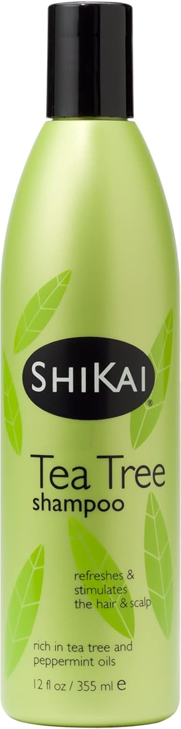 ShiKai Tea Tree Shampoo (12oz, Pack of 2) With Peppermint & Tea Tree | Refresh & Stimulate Your Scalp | Soap Free Alternative | Moisture for Daily Use