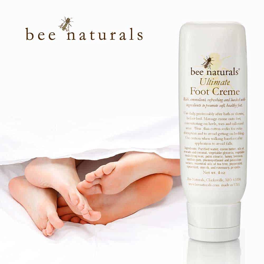 Bee Naturals Ultimate Foot Cream- 4oz-Shea Butter, Avocado Oil, Beeswax, and Essential Oils- Soften, Soothe Moisturize and Heal- Dry Cracked Feet- Cruelty Free-Made IN USA : Therapeutic Foot Care Lotions And Creams : Beauty & Personal Care