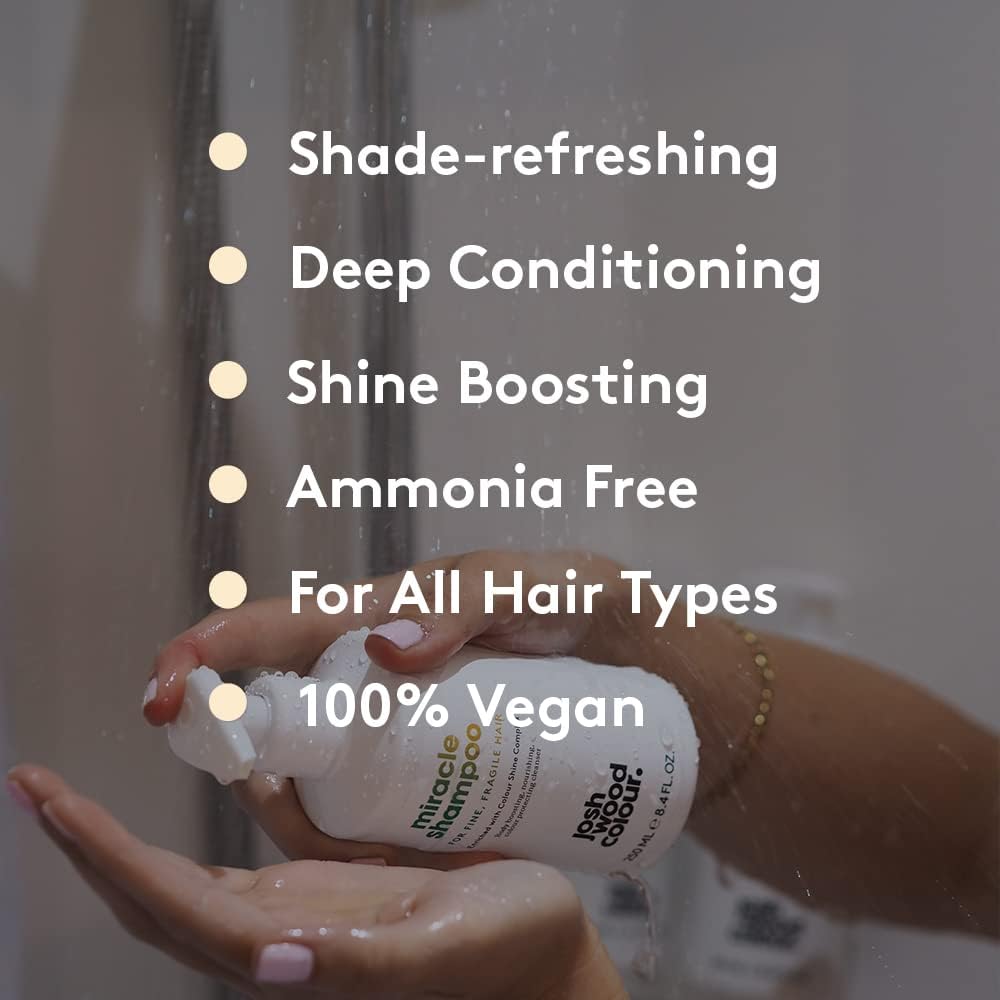 Josh Wood Colour - Miracle Shampoo and Conditioner for Fine/Fragile Hair - A Professionally Formulated Duo for Fine and Fragile Hair : Amazon.co.uk: Beauty