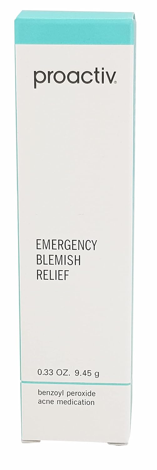 Proactiv Emergency Blemish Relief - Benzoyl Peroxide Gel - Acne Spot Treatment for Face and Body, .33 Oz : Beauty & Personal Care