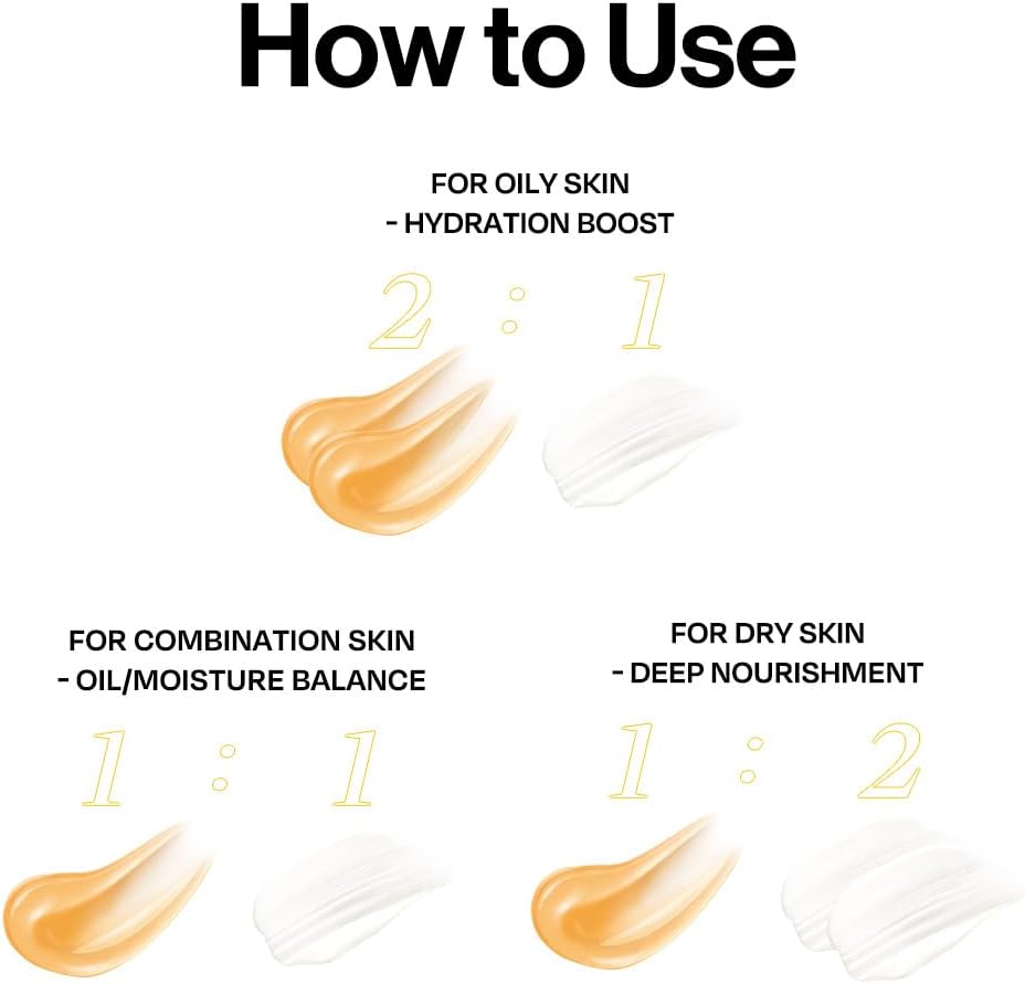 D'Alba White Truffle Double Moisture Cream, Vegan Moisturizer, Nourishing And Firming Dual Formula In One Tube, Korean Skincare (60Ml)