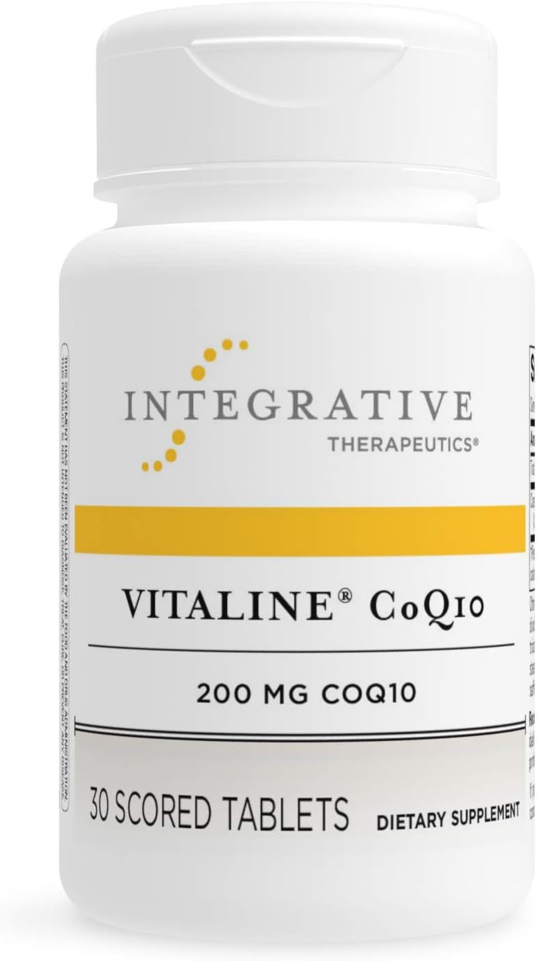 Integrative Therapeutics - Vitaline Coq10 - 200 Mg Coq10 - Supports Heart & Brain Health - 30 Scored Tablets