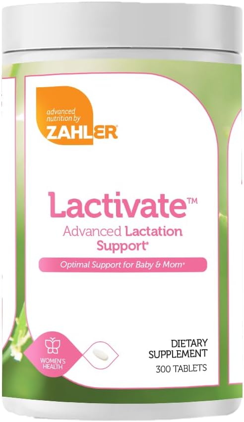 Zahler Lactivate, Advanced Lactation Support Supplement, Certified Kosher, 300 Tabs