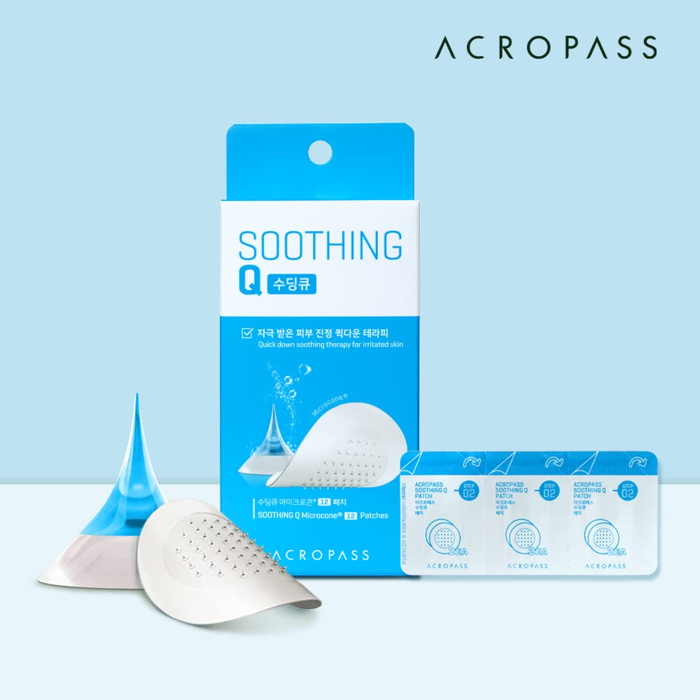 Acropass Soothing Q Microcone Patch (12 Patches) I Soothing Patch I Anti-Itching I Skin Soothing