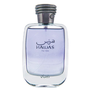 Rasasi Hawas For Him & Hawas Fire Eau De Parfum Sprays 100Ml (3.4 Oz) Unleash Your Power With Fresh, Intense Notes & Embrace Lasting, Refined Masculine Scents. (Bundle)