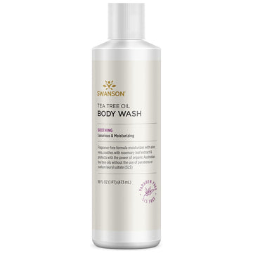 Swanson Tea Tree Oil Body Wash 16 Fl Ounce (1 Pt) (473 Ml) Liquid