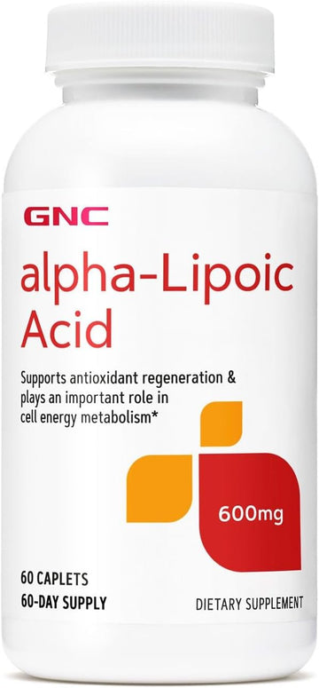Gnc Alpha-Lipoic Acid 600Mg, Supports Cell Energy Metabolism, 60 Count