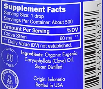 Organic Clove Oil By Zongle – 100% Pure Natural, Therapeutic & Food Grade For Teeth And Gums, Tooth Aches, Tooth Pain, Hair Growth, Oral Consumption, Safe For Ingestion, Edible – 1 Oz