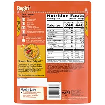 BEN'S ORIGINAL Ready Rice Tikka Masala Flavored Rice, Easy Dinner Side, 8.5 oz Pouch (Pack of 12)