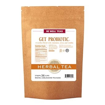 The Republic Of Tea Be Well Teas No. 18, Get Probiotic Herbal Tea For Digestive Health, Refill Pack Of 36 Tea Bags