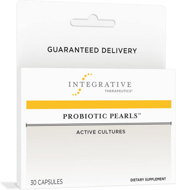 Integrative Therapeutics Probiotic Pearls - Digestive Health & Gut Health Supplement* - Lactobacillus Acidophilus & Bifidobacterium - Daily Digestive Supplement For Men & Women* - 30 Capsules