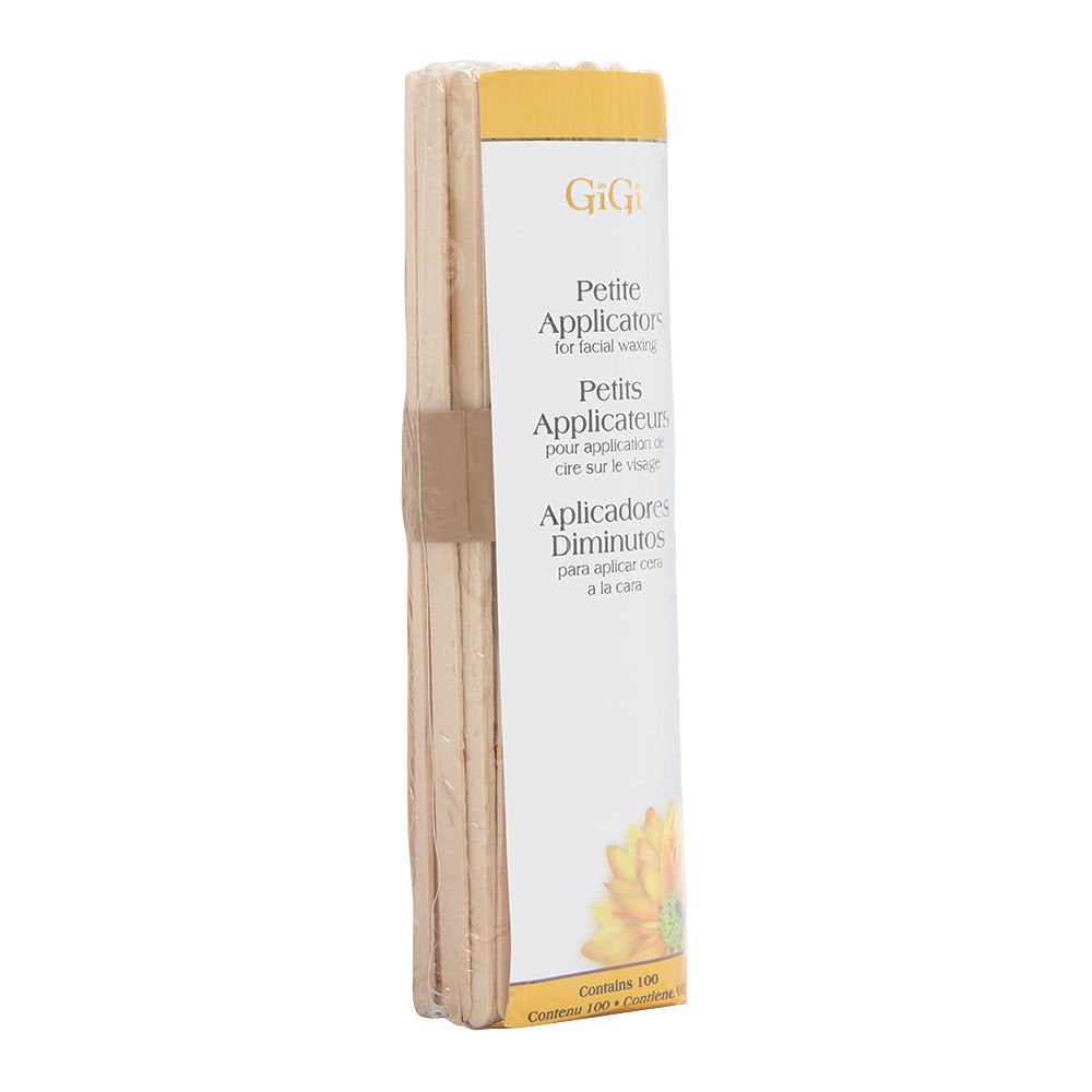 Gigi Accu Edge Wax Sticks For Hair Removal – Small, Wax Applicator Sticks, Wooden Waxing Stick For Upper Lip & Eyebrows, 100 Ct